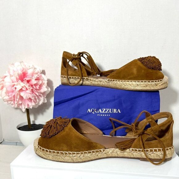 Authentic Aquazzura Firenze Sunshine Espadrilles - Picture 3 of 6